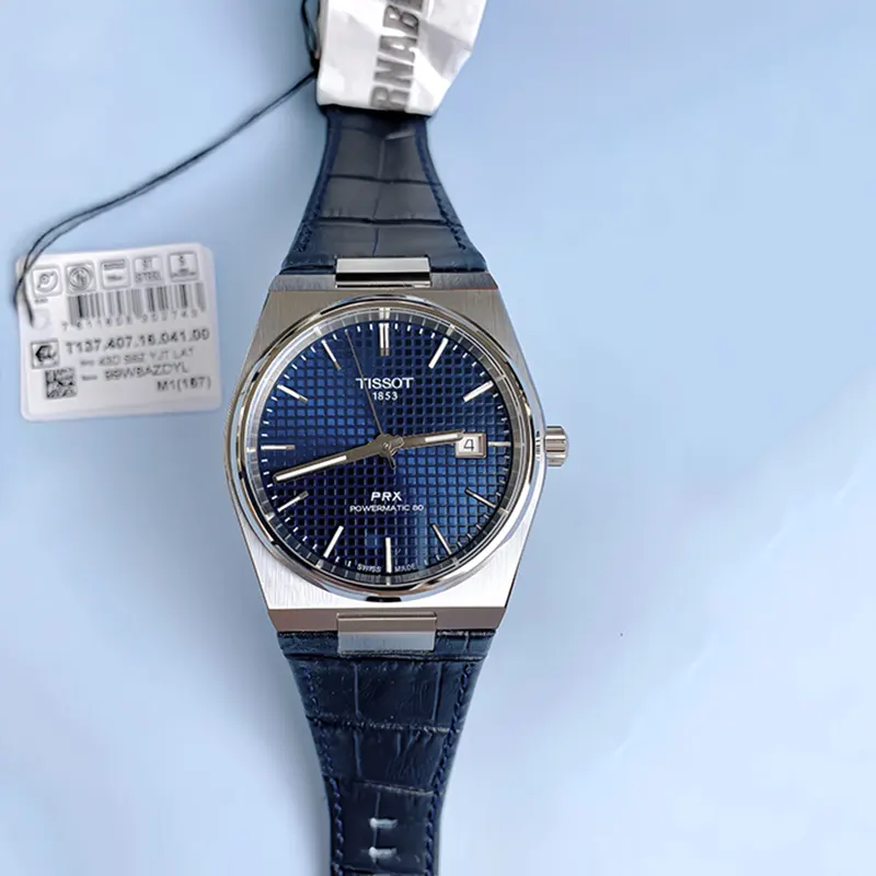 Tissot PRX Swiss Powermatic 80 Blue Dial Men's Watch- T137.407.16.041.00